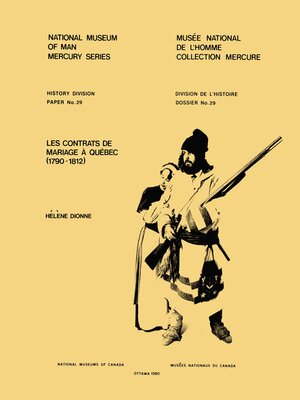 cover image of Contrats de mariage à Québec, 1790-1812